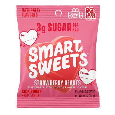 SmartSweets Strawberry Hearts / 50g