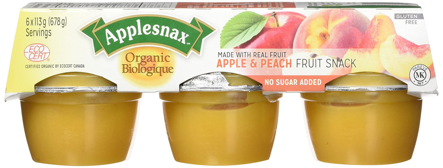 Applesnax Apples and Peaches / 6ct