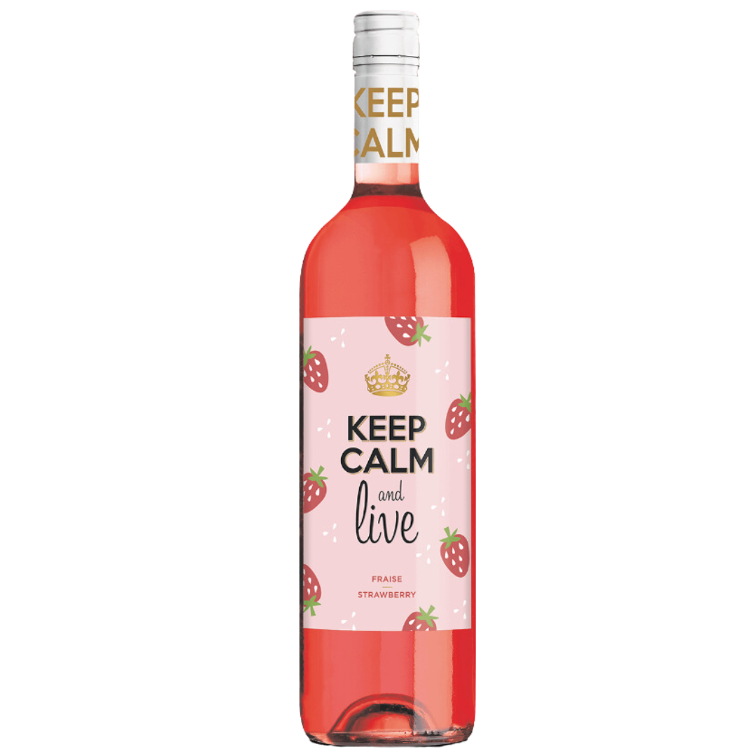 Keep Calm Live Strawberries 5% Pink/750ml