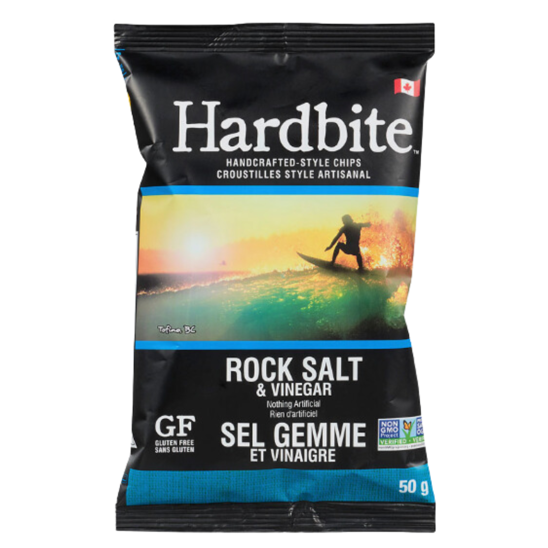 Hardbite salt and vinegar chips / 50g