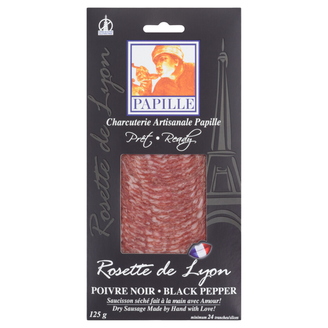 Papille Salami Sliced Black Pepper / 125g