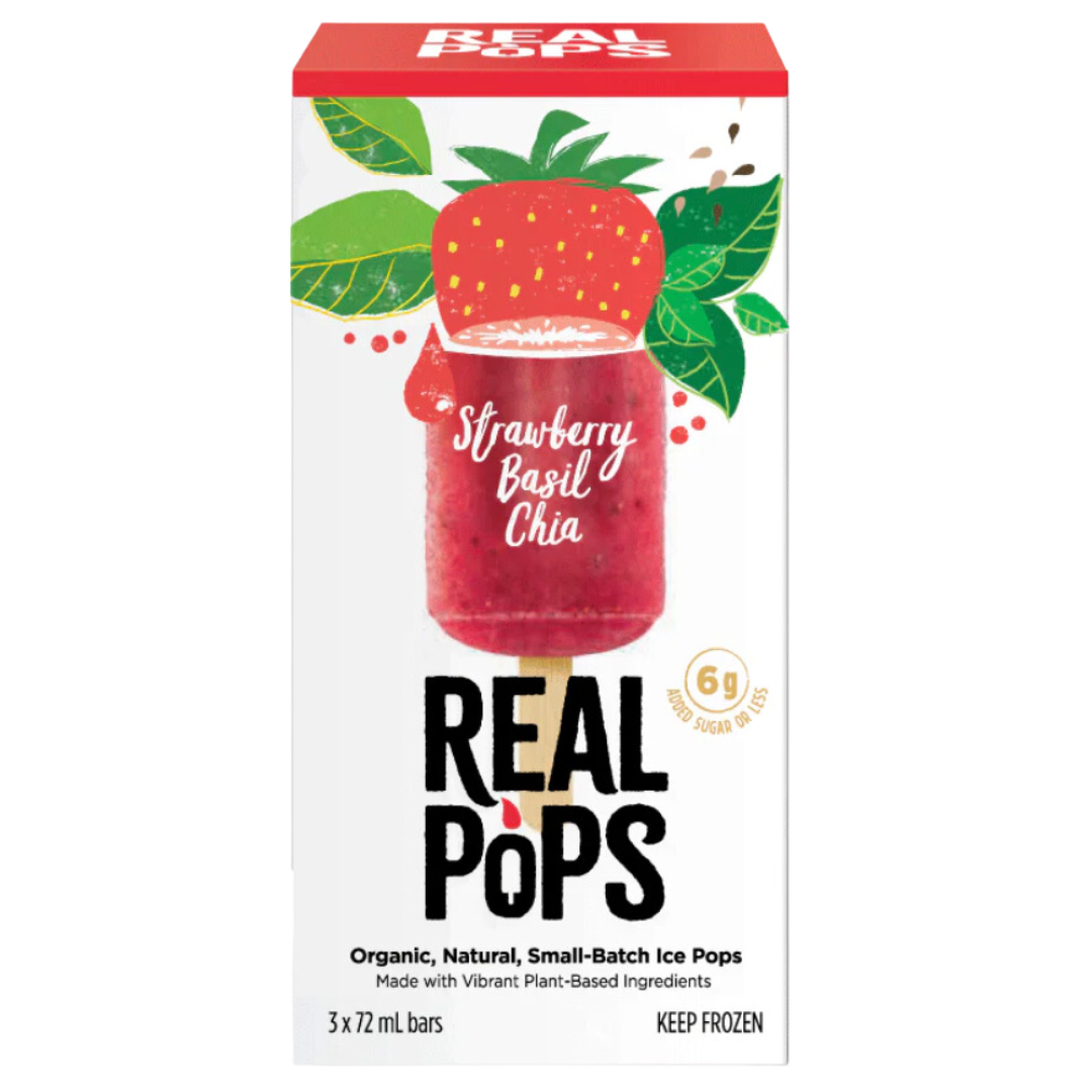 Everreal Strawberry Basil Chia Pops / 216ml