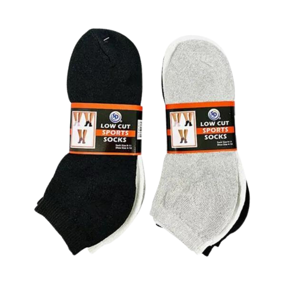 SD Low Cut Sports Socks 9-11 /3 Pairs