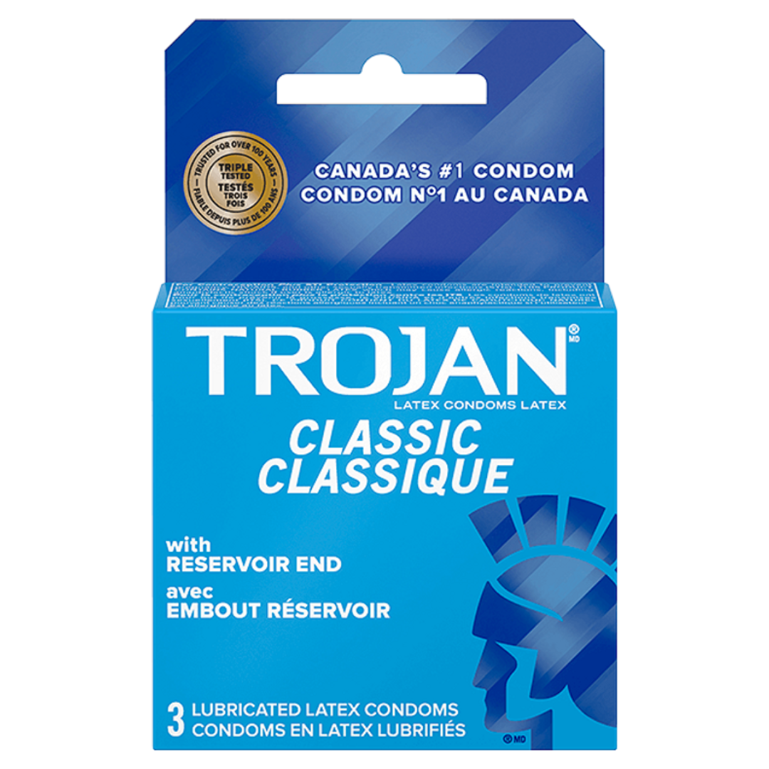 Trojan Classic Lubricated Latex Condoms/3ct
