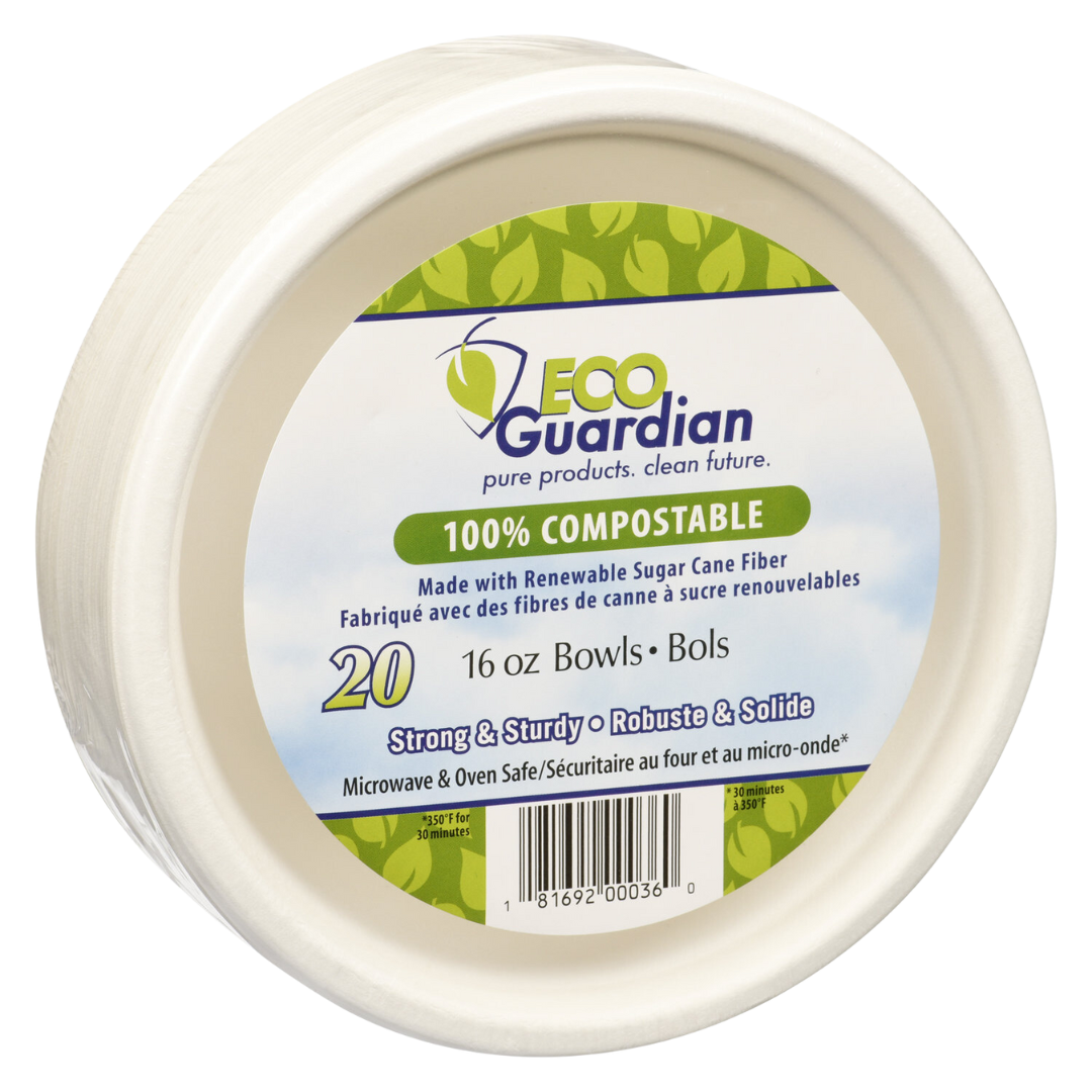 Eco Guardian Compostable Bowls 16oz / 20ct