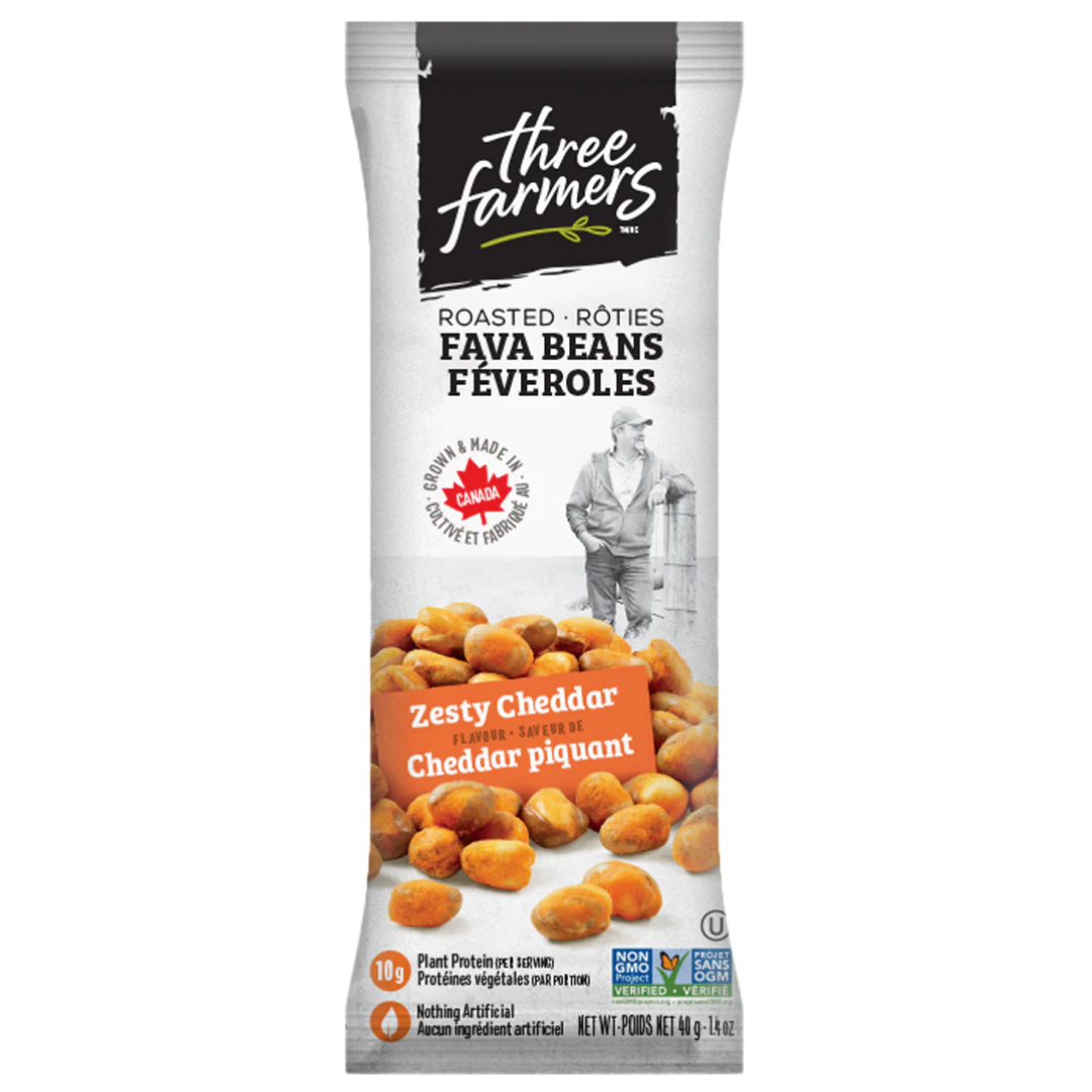 Three Farmers Fava Beans with Cheddar Snack Size / 40g
