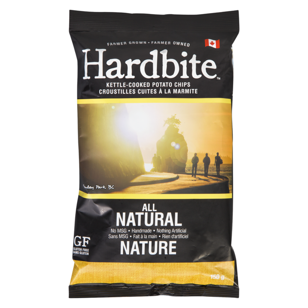 Hardbite Plain Potato Chips / 150g