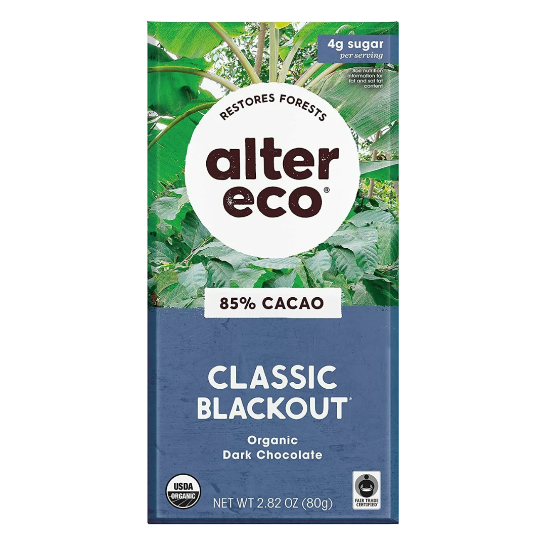 Alter Eco 85% Dark Chocolate Classic Blackout / 80g