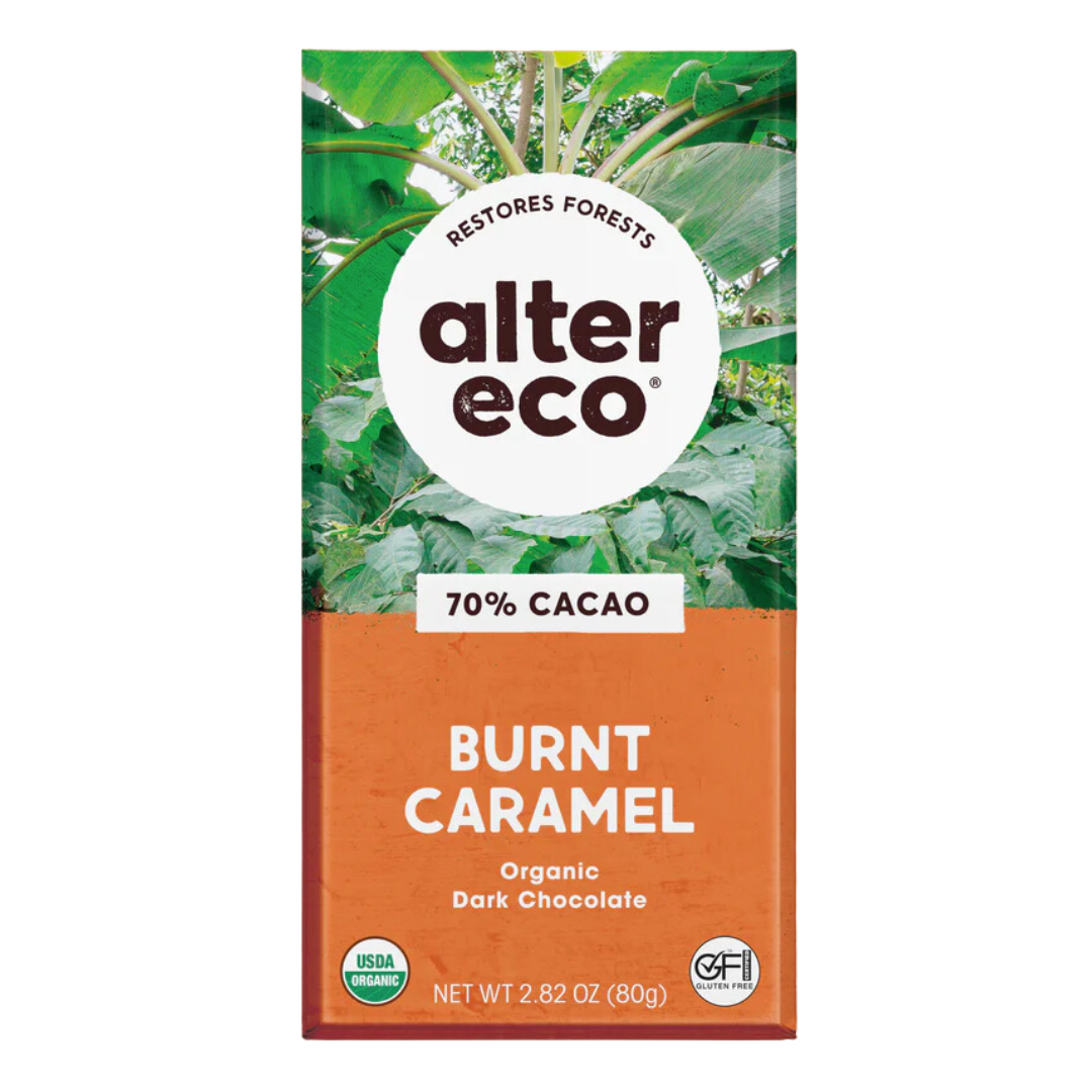 Alter Eco 70% Dark Chocolate Burnt Caramel / 80g