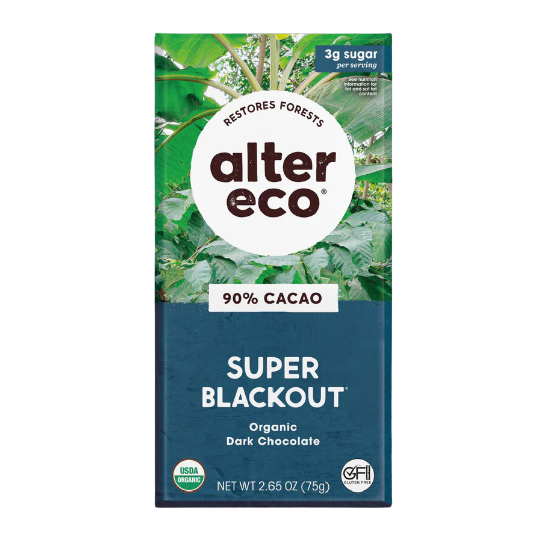 Alter Eco 90% Dark Chocolate Super Blackout / 80g