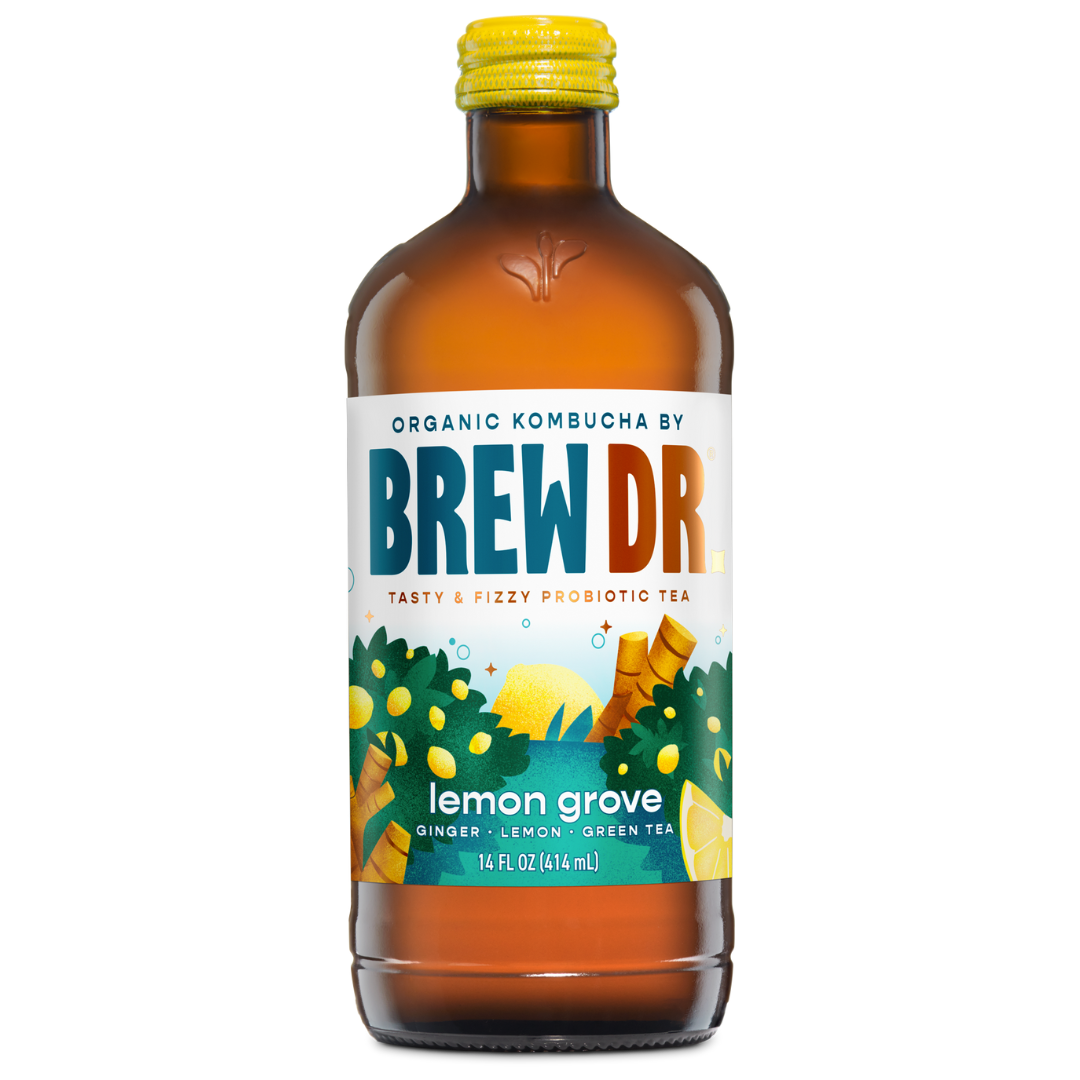 Brew Dr Kombucha Lemon Ginger / 414ml