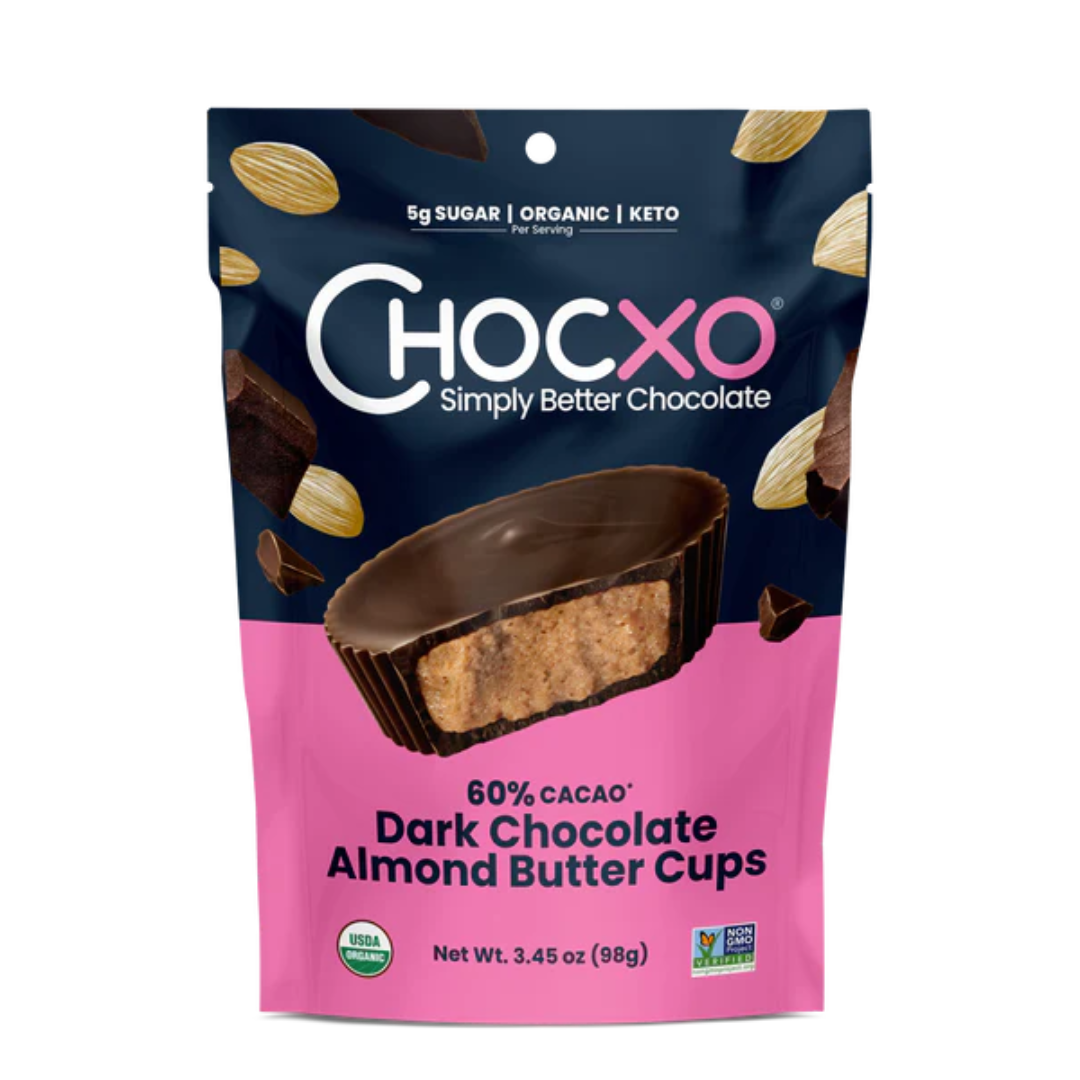 Chocxo Dark Chocolate Almond Butter Cups 60% / 98g