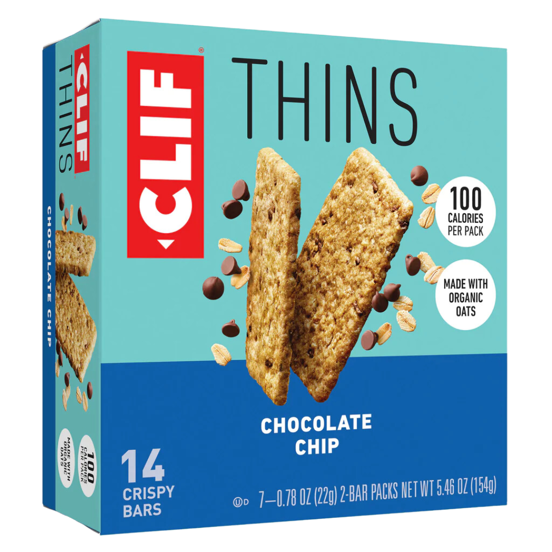 Clif Thins Chocolate Chip Bars Box / 154g