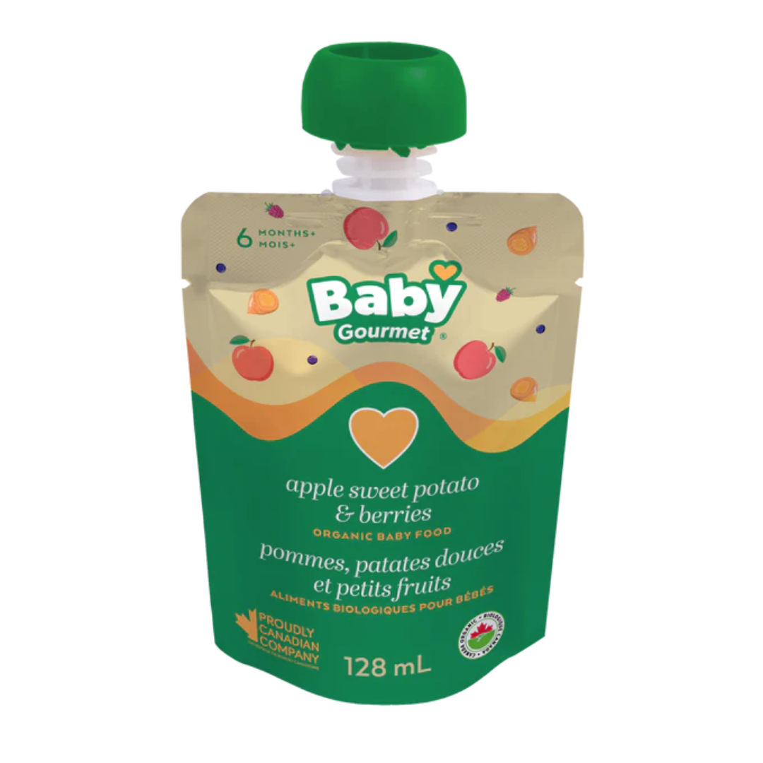 Baby Gourmet Pouch Stg2 Apple Sweet Potato Berries / 128 ml