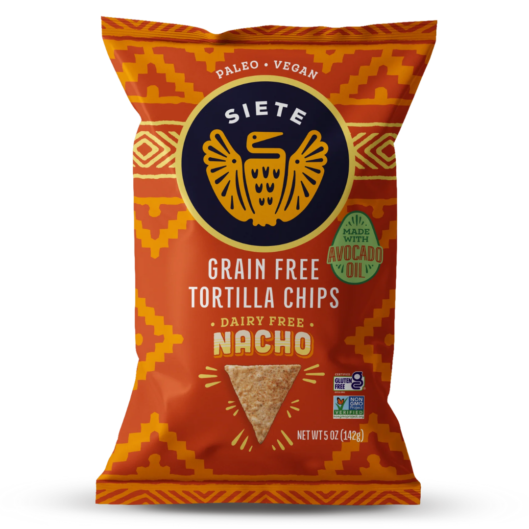 Siete Grain-Free Tortilla Chips Nacho Flavor / 142g