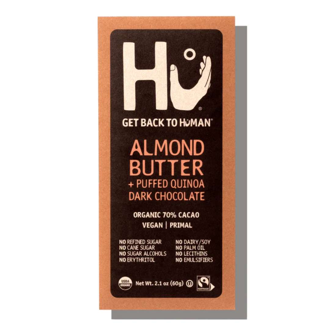 Hu Dark chocolate with puffed quinoa and almond butter / 60g