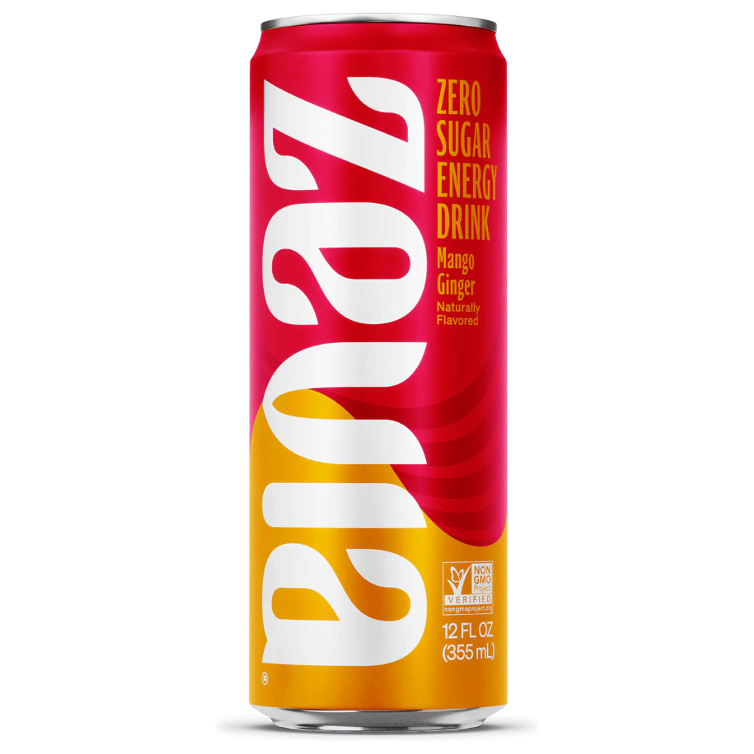 Zevia Mango Ginger Energy Drink / 355ml
