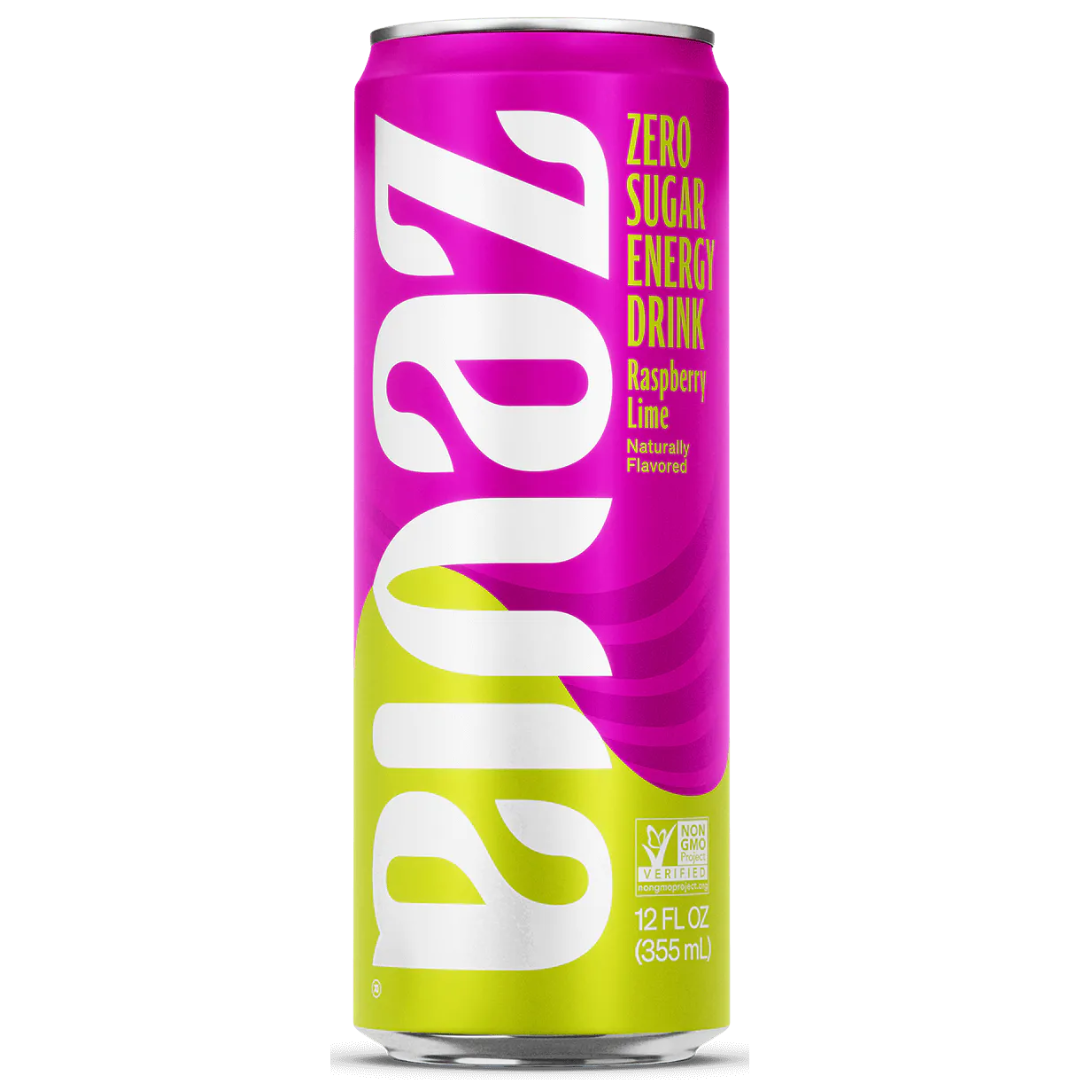 Zevia Raspberry-Lime Energy Drink / 355ml
