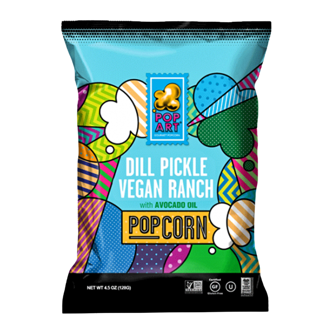 Pop Art Dill Pickle Vegan Ranch Popcorn / 128g