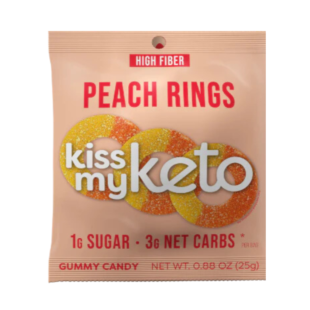 Kiss My Keto Peach Rings Candy / 25g