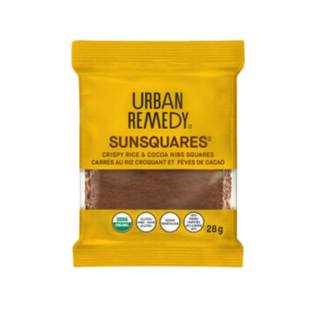 Urban Remedy Crispy Rice and Cocoa Bean Squares / 28g