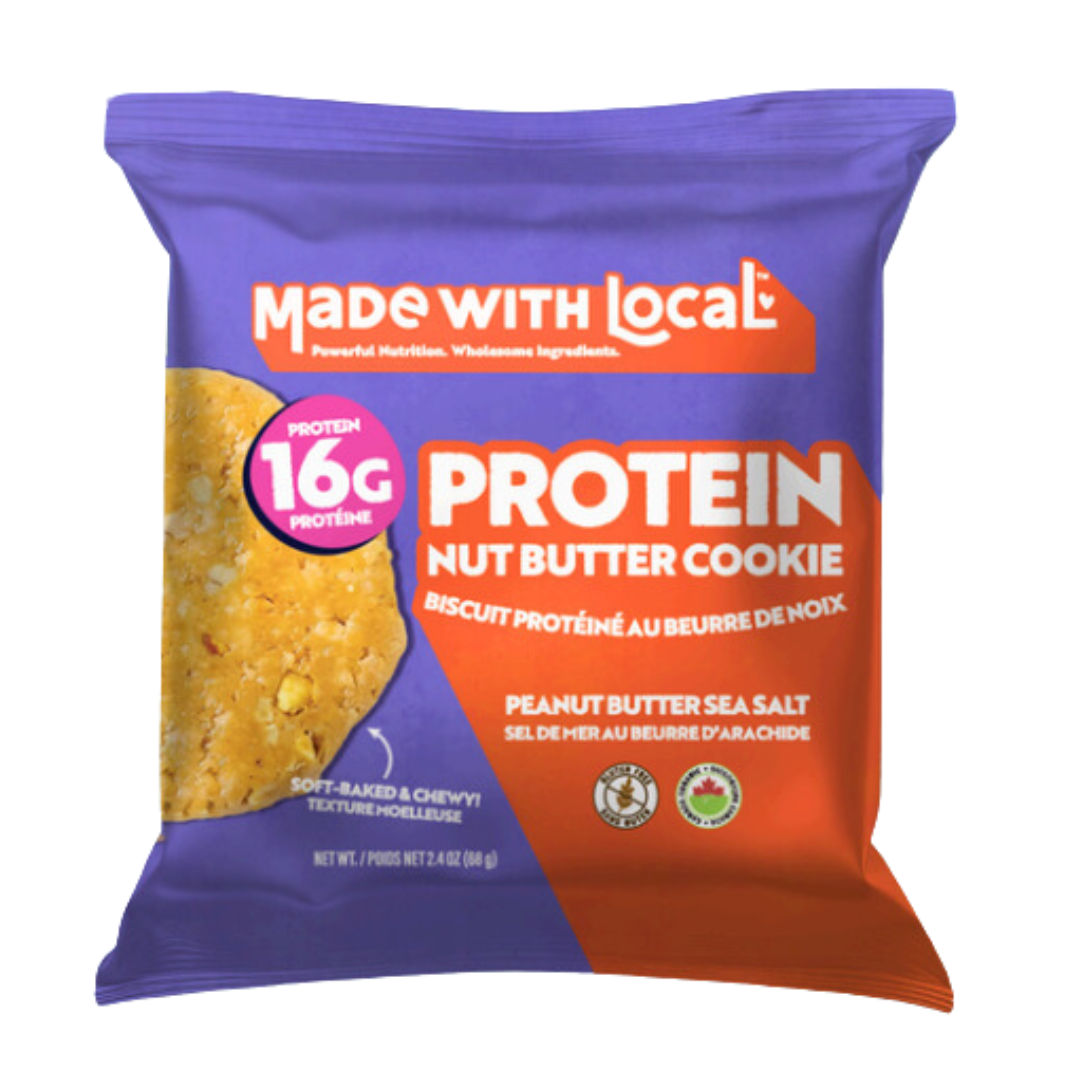 Made with Local Peanut Butter and Sea Salt Cookie / 68g