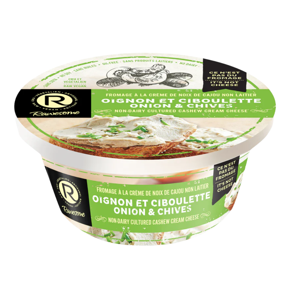 Rawesome Cashew Cream Cheese Onion Chives / 227g