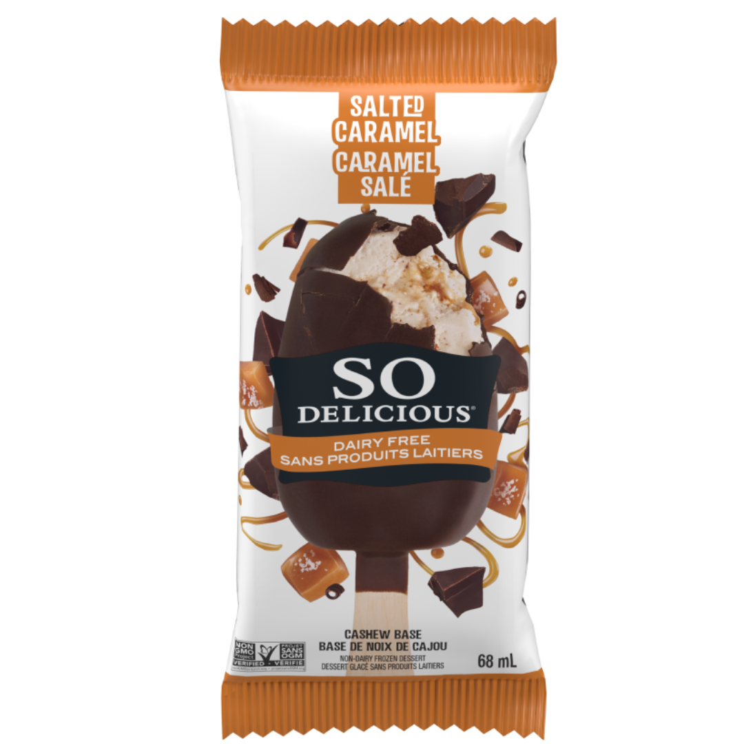 So Delicious Individual Cashew and Salted Caramel Ice Cream Bar / 68ml