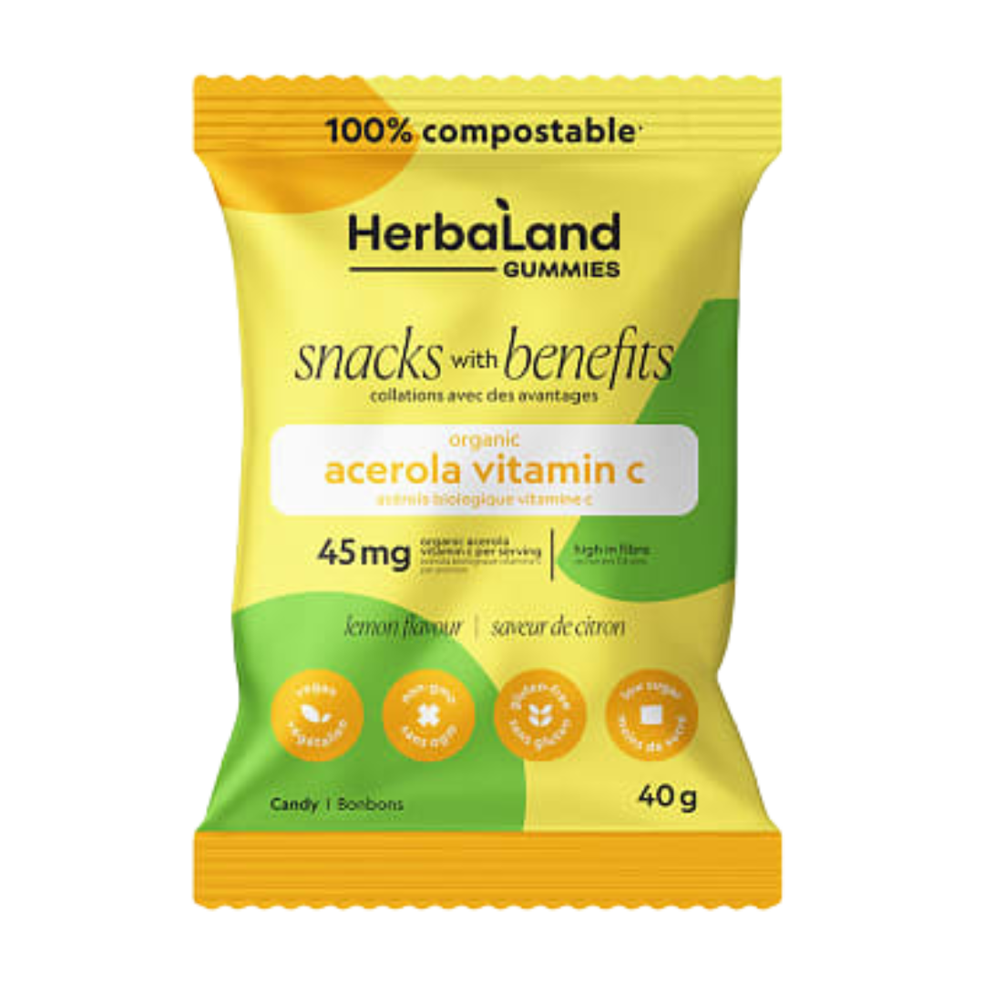 Herbaland Acerola Vitamin C Lemon Gummies / 40g