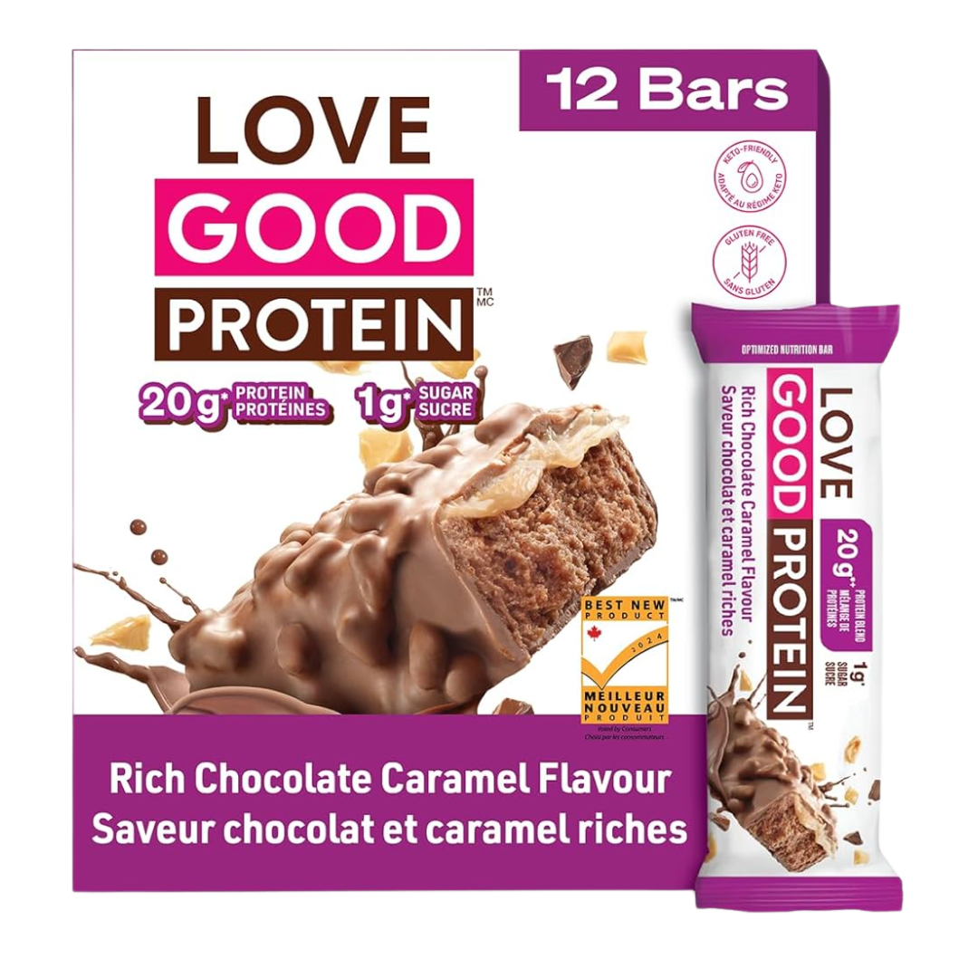 Love Good Protein Bars Rich Chocolate Caramel / 4-pack