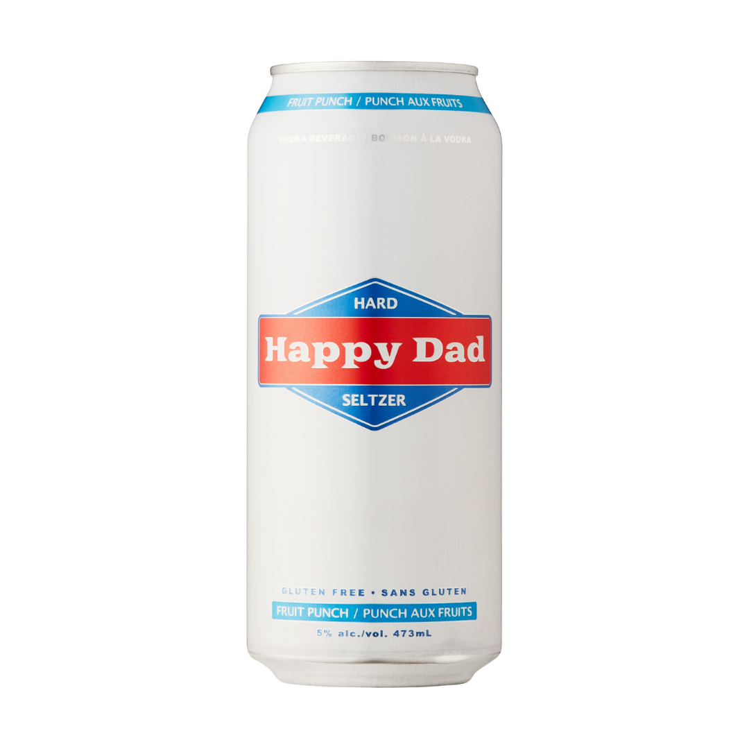 Happy Dad Hard Seltzer Fruit Punch / 473ml