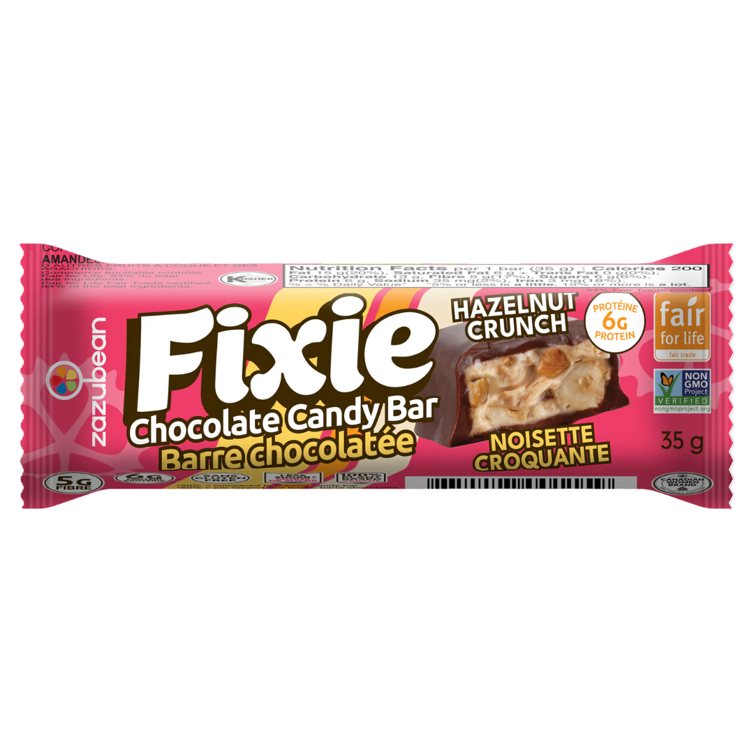 Zazubean Fixie Hazelnut Crunch Bar / 35g