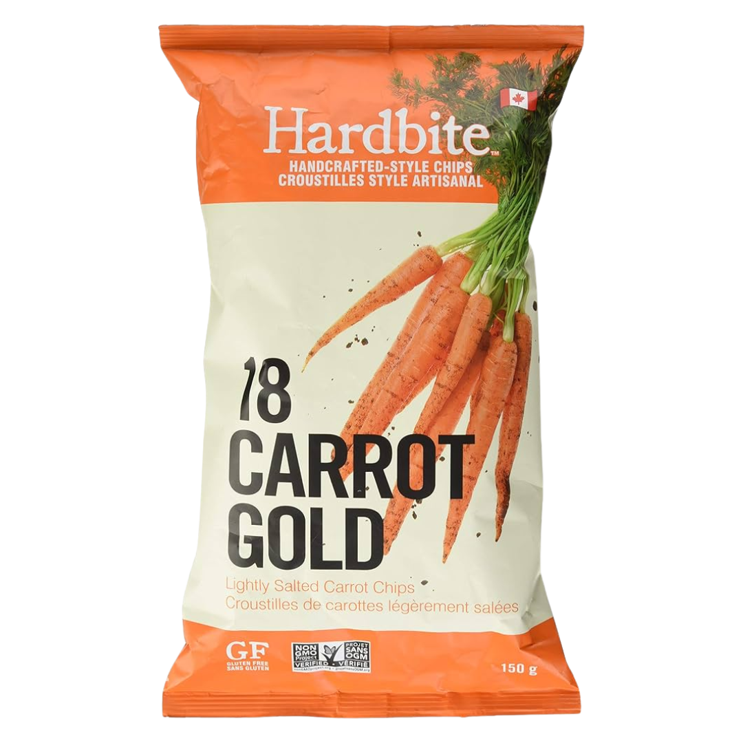 Hardbite 18 Carrot Gold Chips / 150g