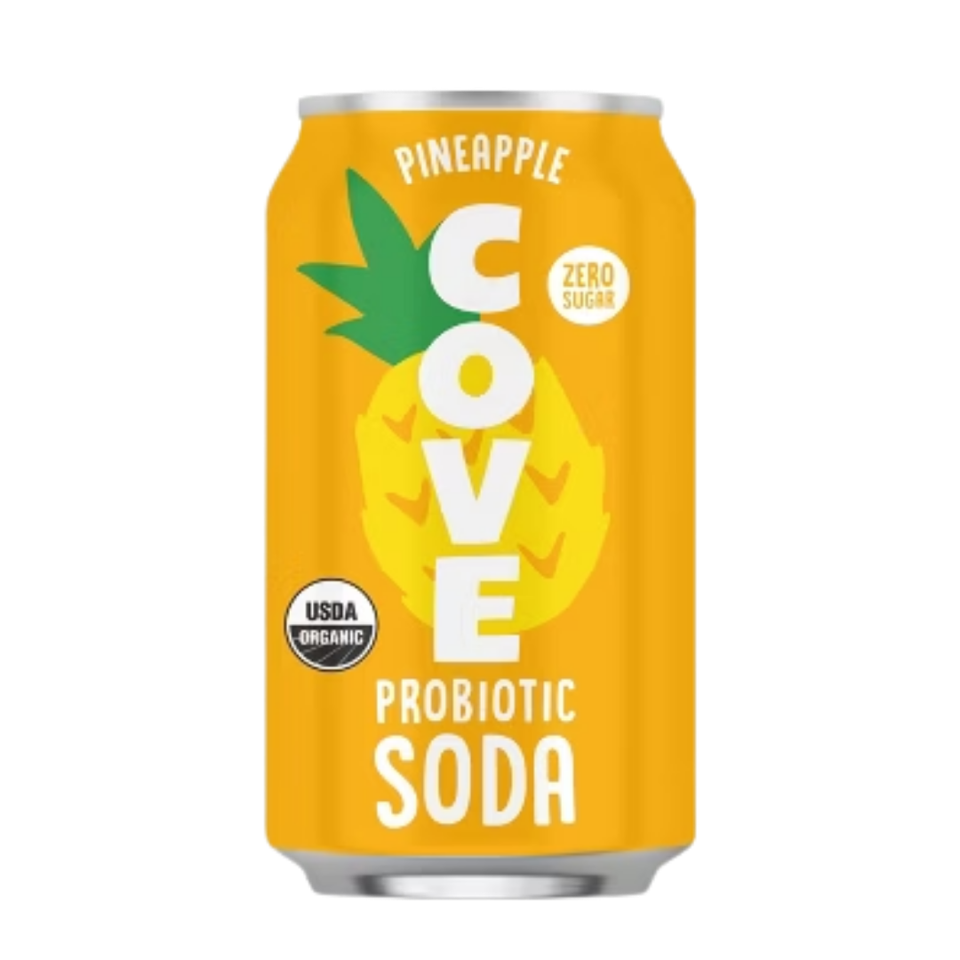 Cove Pineapple Probiotic Soda / 355 ml