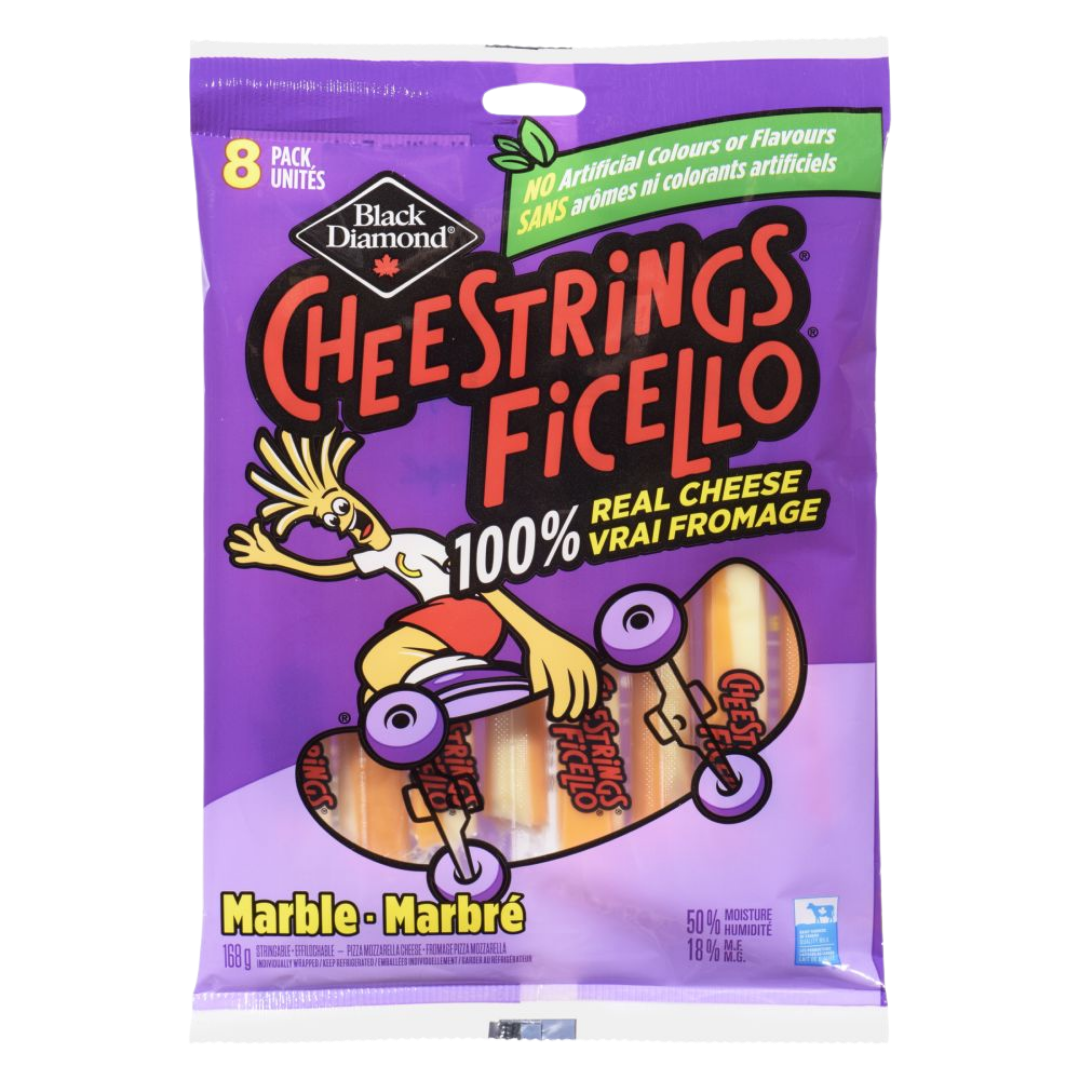 Black Diamond Marbled Cheestrings / 168g