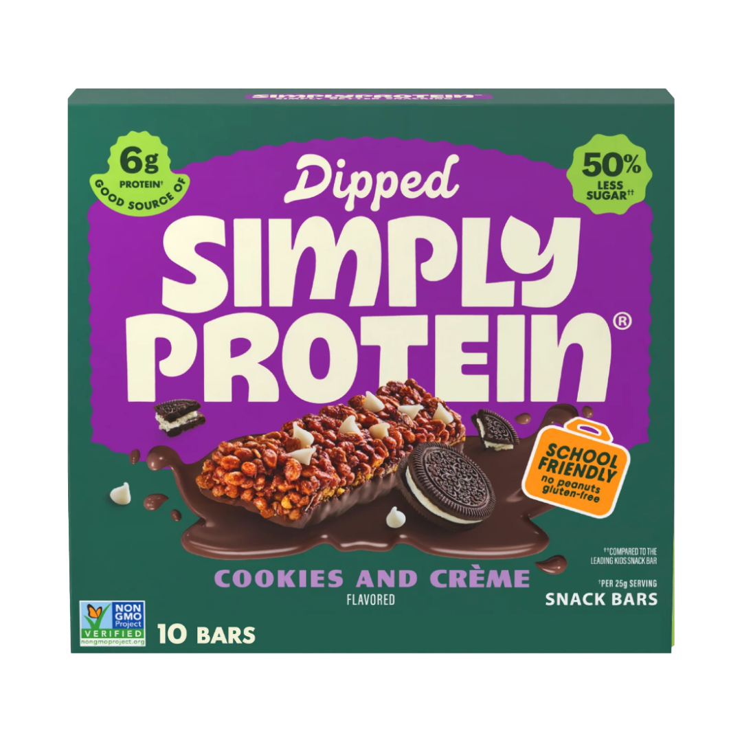 Simply Protein Dipped Cookies and Creme Bars / 125g