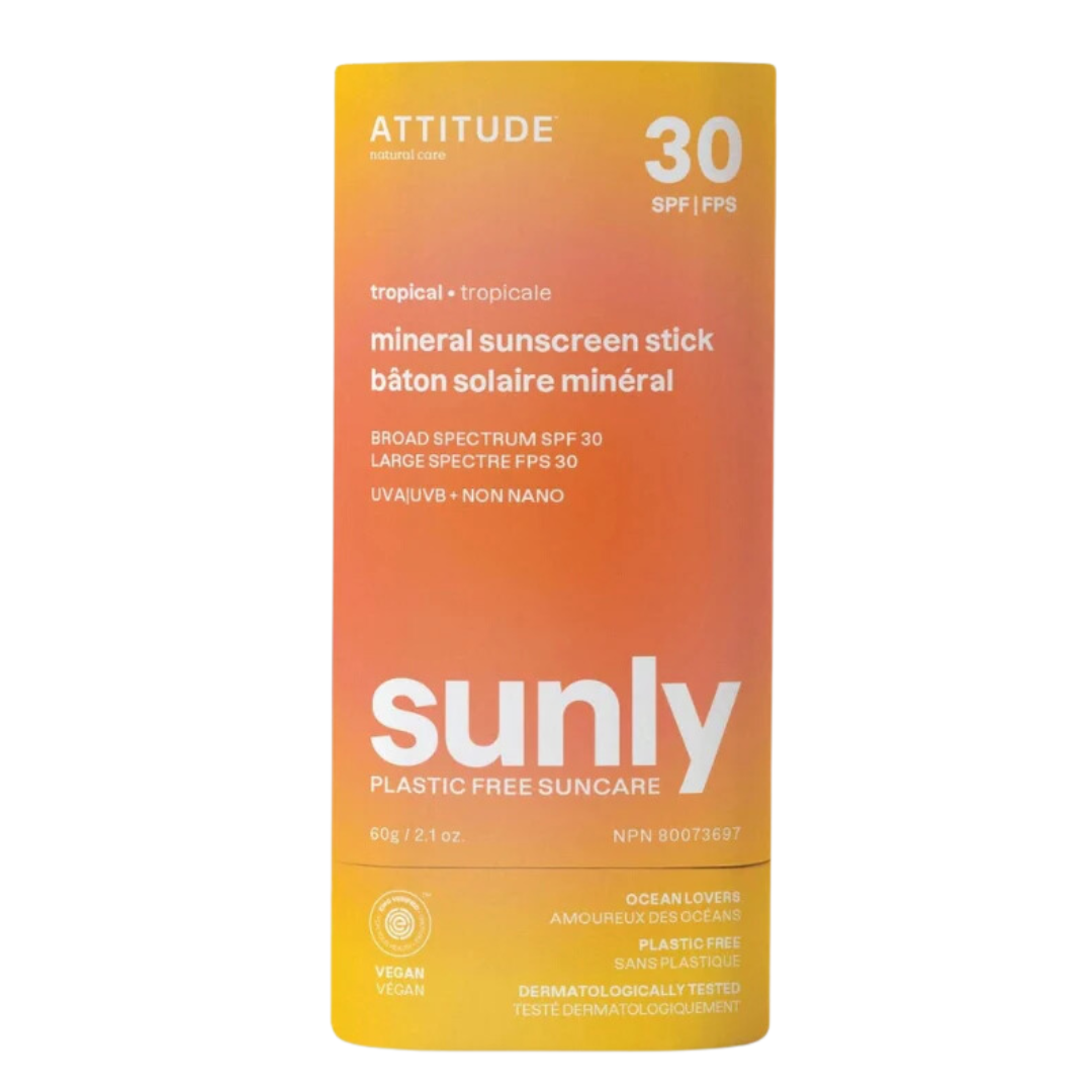 Attitude Tropical Mineral Sunscreen Stick / 60g