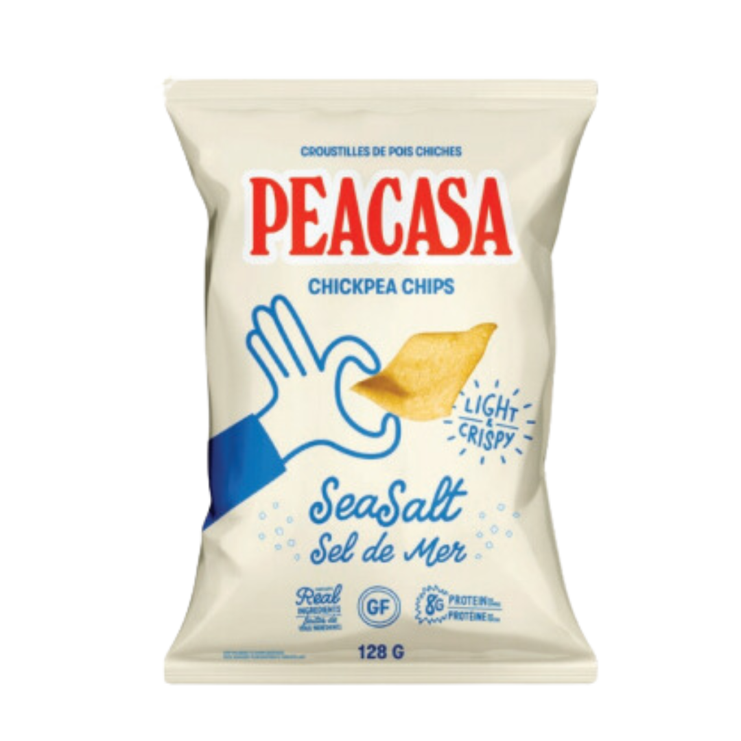 Peacasa chickpea chips with sea salt / 128g