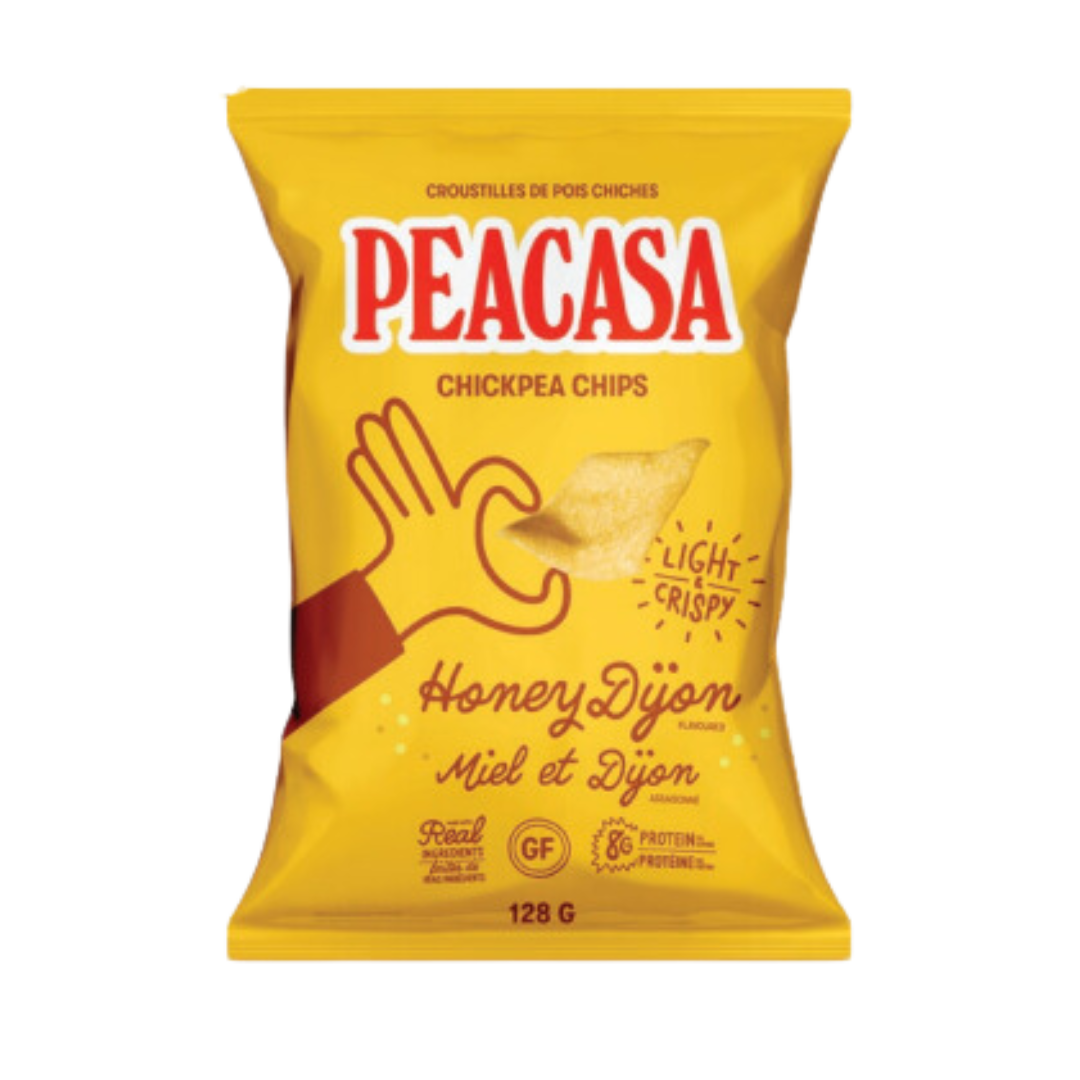 Peacasa chickpea crisps with honey and dijon / 128g