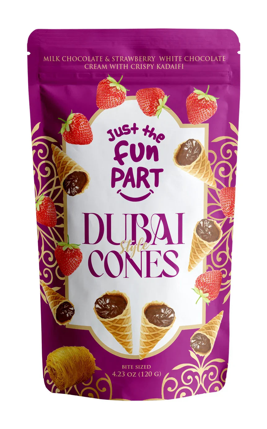 Just The Fun Part Dubai Cones Strawberry / 120g