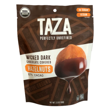 Taza Hazelnuts coated in dark chocolate / 99g