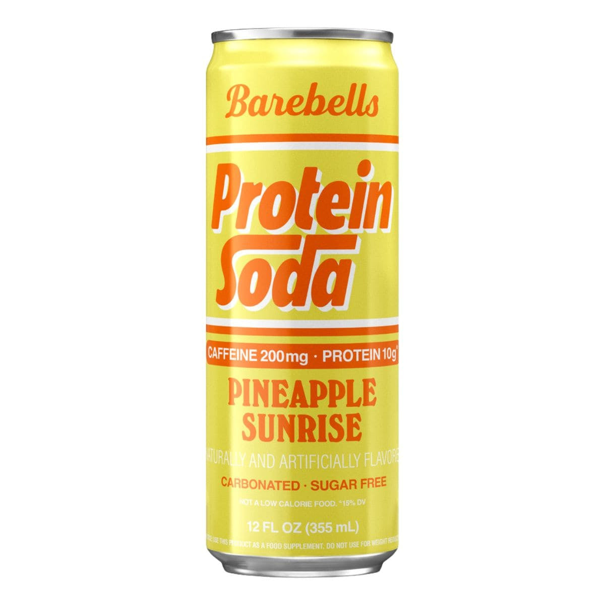Barebells Caffeinated Protein Soda Pineapple Sunrise / 355mL