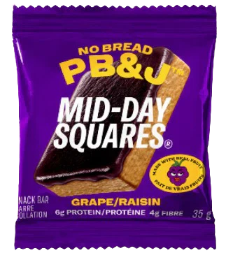Mid-Day Squares Functional Square Grape No Bread PB&J / 33g