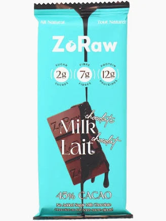 ZoRaw Milk Chocolate 45% / 52g