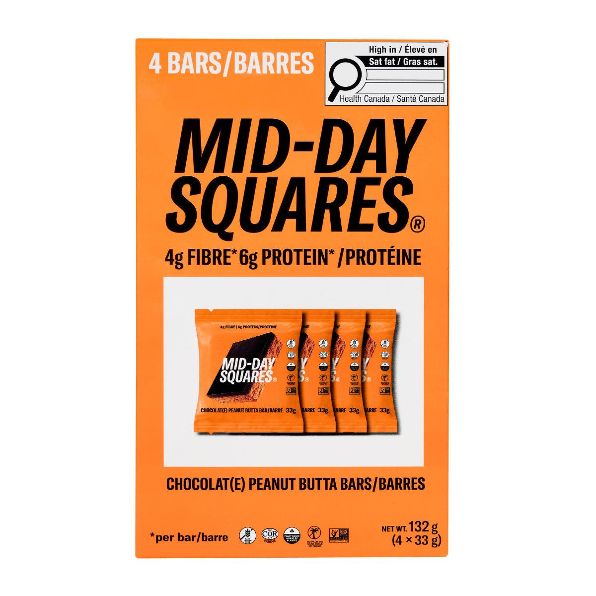 Mid-Day Squares Functional Peanut Butter Square / 4ct