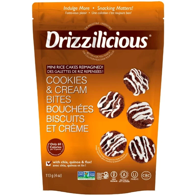 Drizzilicious Cookies and Cream Bites / 113g