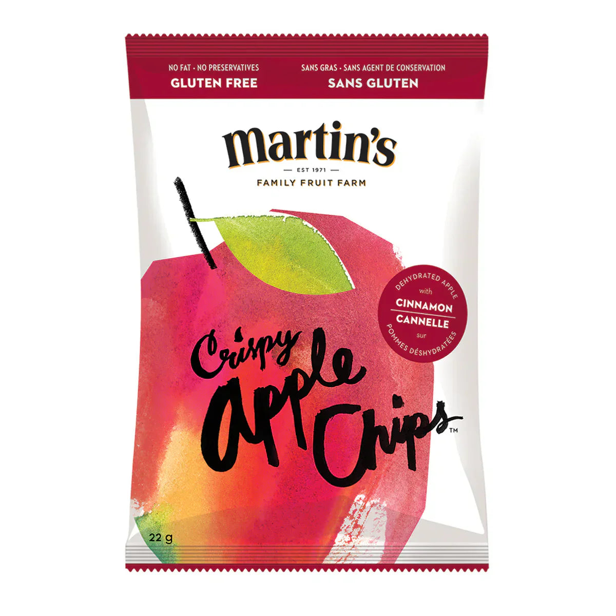 Martin's Apple Chips Apple Cinnamon / 22g