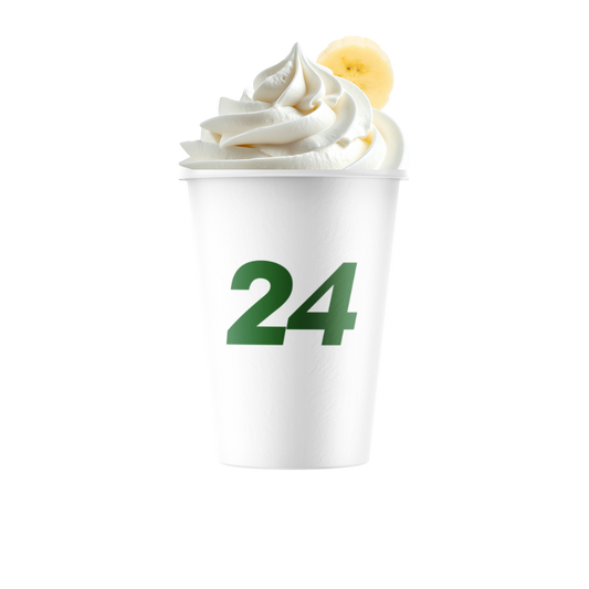 Hot Matcha Latte Banana Cream / 12OZ