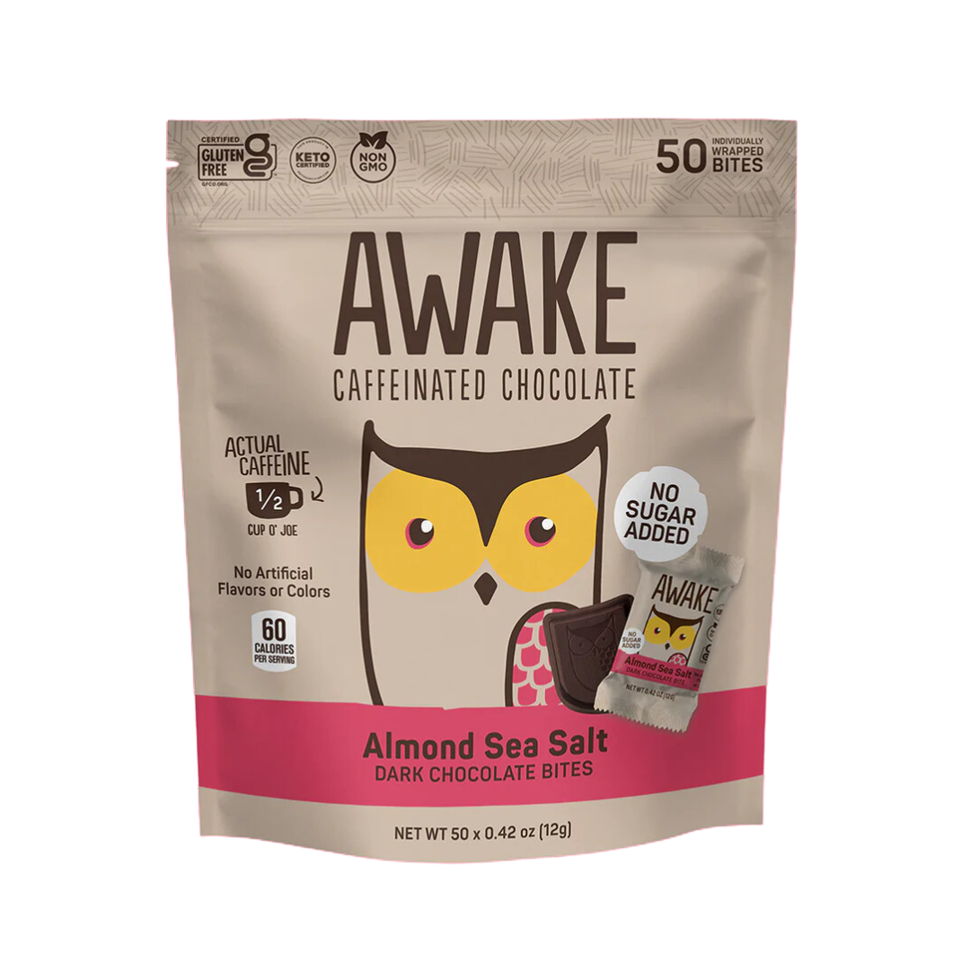 Awake Almond Chocolate Sea Salt Bites / 8ct