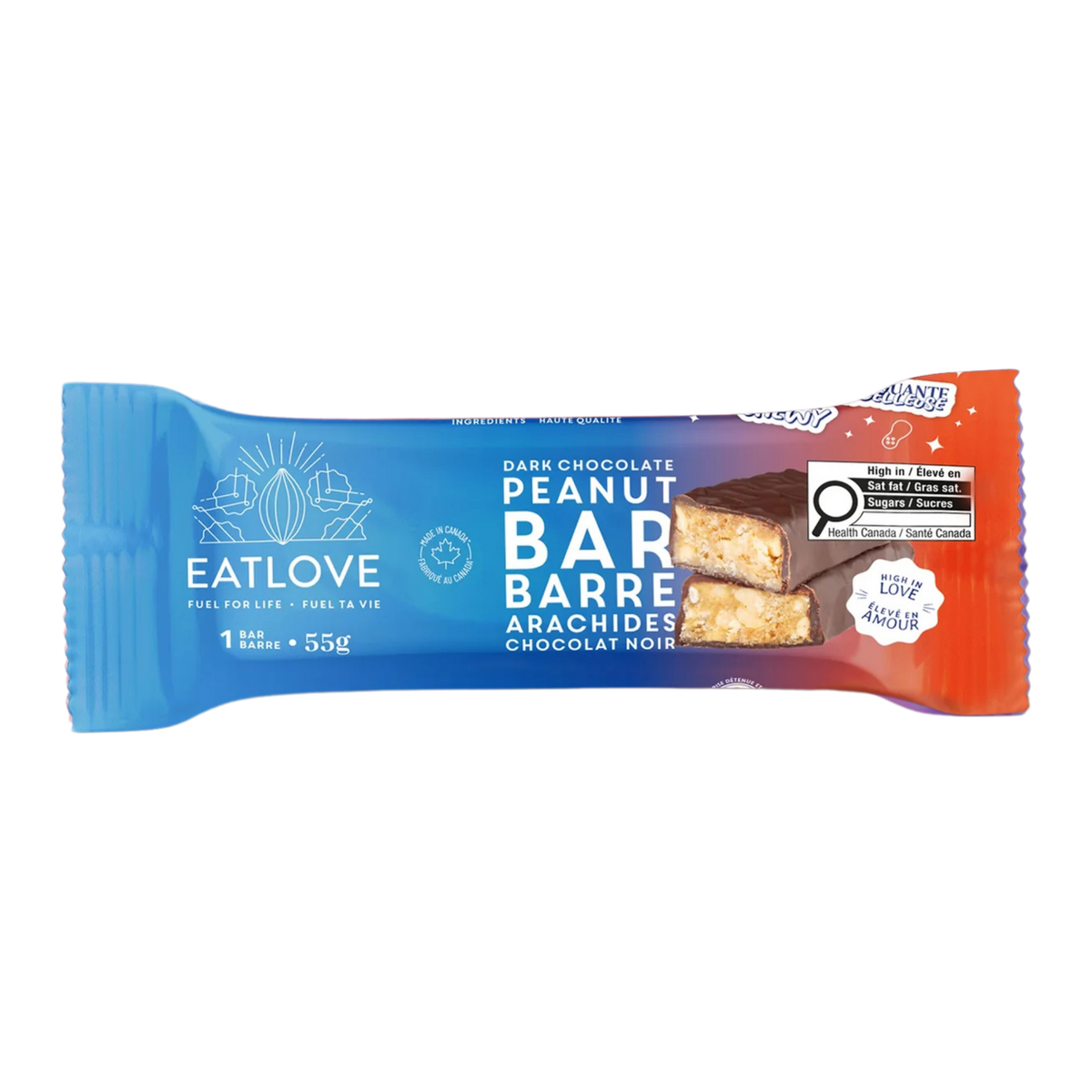 EATLOVE Peanut Dark Chocolate Bar / 55g